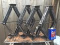 Refurbishing Rusted Travel Trailer Stabilizer Scissor Jacks