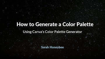 How to Generate a Color Palette with Canva