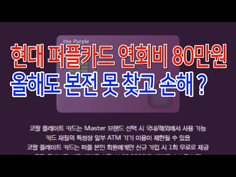 현대퍼플카드 연회비 80만원인데 올해도 그 만큼의 혜택을 못 보고 손해본 것 같습니다 바우처를 사용하지 못한 이유를 생각해 봤습니다 동반자 무료항공권 PP 카드 