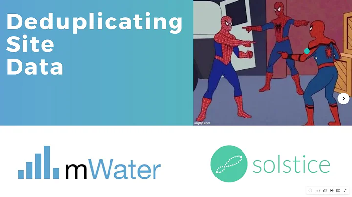 Finding and merging duplicate sites