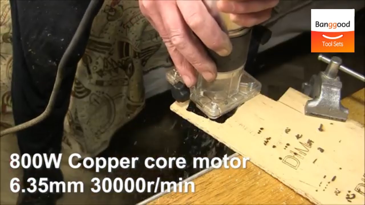 Topshak TS-ET1 Electric Wood Trimmer丨 Cutting Woodworking Planing - Banggood Tool Sets