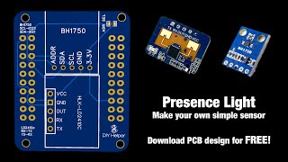 Presence and light sensor the easy way BH1750 + Hi-Link LD2410C, FREE PCB design for download