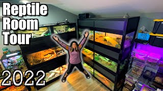 MY FIRST Reptile Room Tour! We Built a Reptile Room