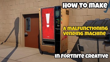 Fortnite creative Malfunctioning vending machine tutorial