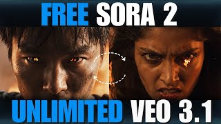 Free Sora 2 Without Watermark Unlimited Veo 3.1 Full Tutorial