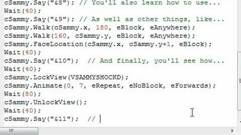 How to use AGS Part 25 (Putting the cutscene all together)