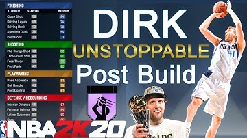 THE MOST 🛑 UNSTOPPABLE 💪🏽 POST SCORER DIRK BUILD IN NBA 2K20!