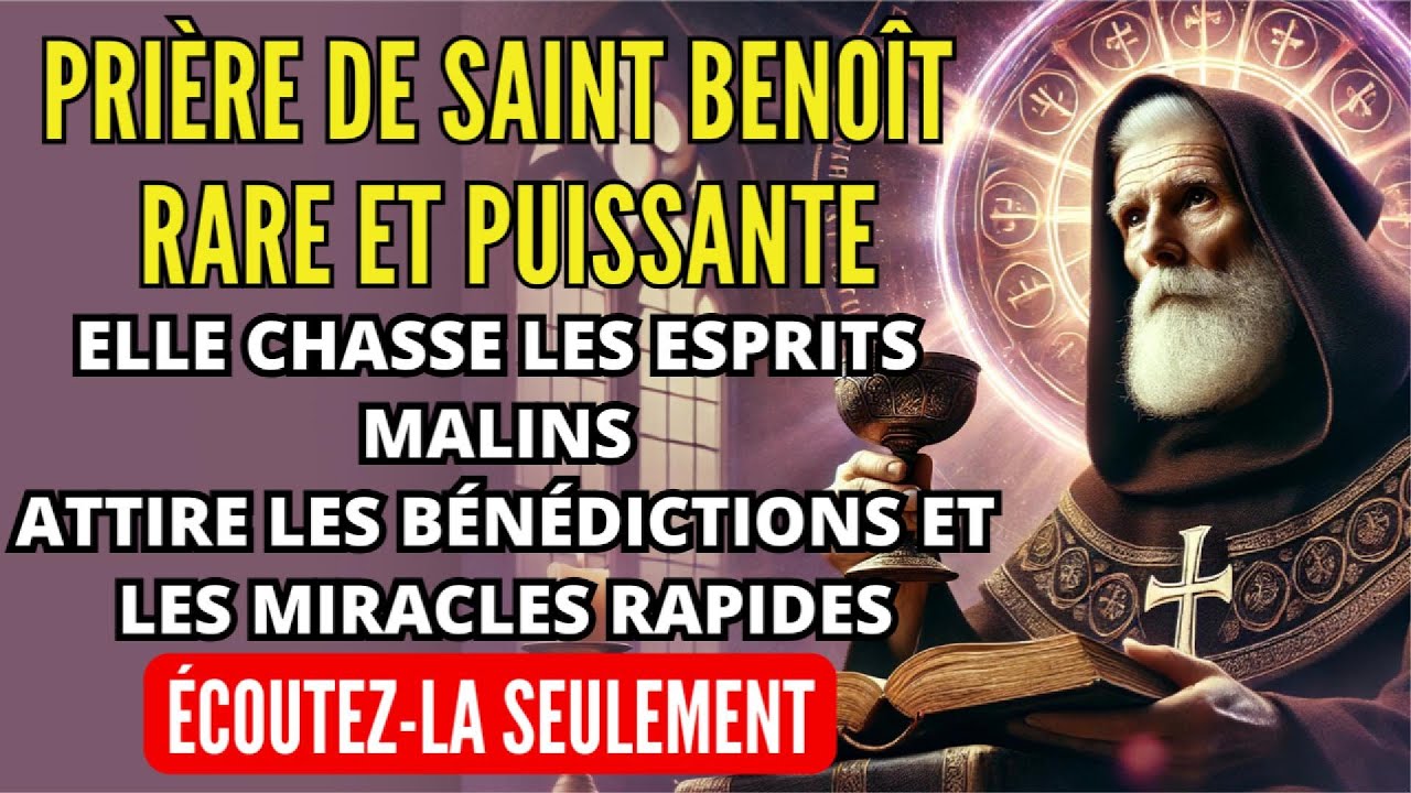 Prière PUISSANTE de Saint Benoît🛡️Chasse les Démons, Attire les BÉNÉDICTIONS et la PROSPÉRITÉ Divine