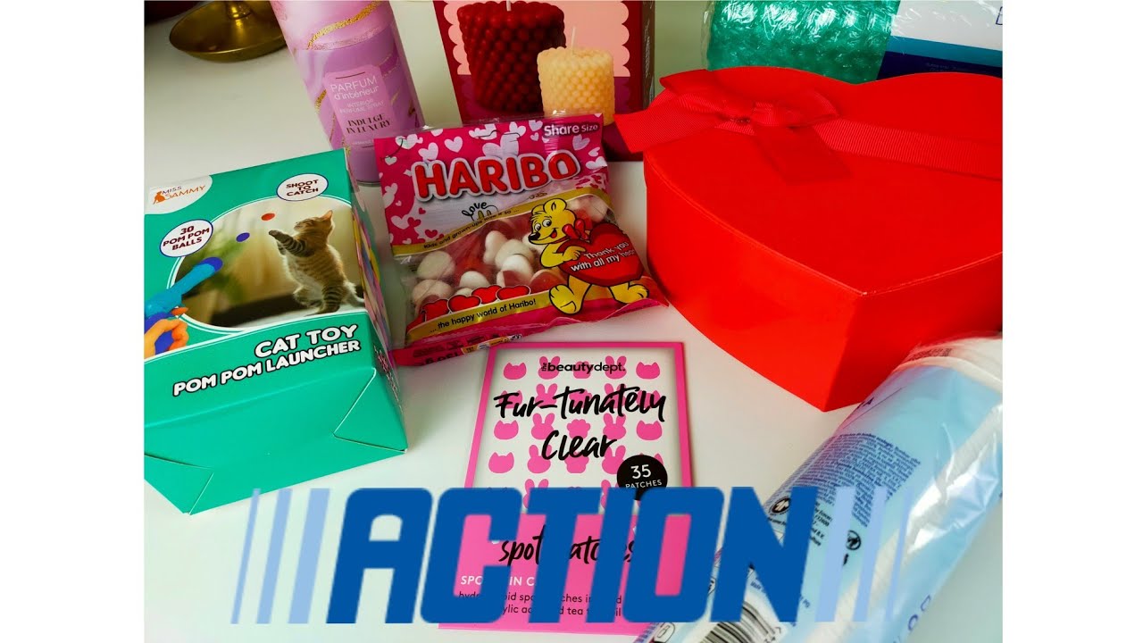 Haul ACTION/ Saint Valentin/ jouet pour chat /mon chat teste !! 😽