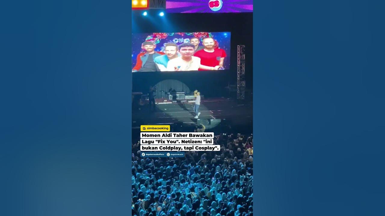 Aldi Taher Konser Bawakan Lagu "Fix You" dari Coldplay