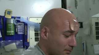 How to Wash Your Bald Head in Space | Luca Parmitano | ISS Astronaut HD Video