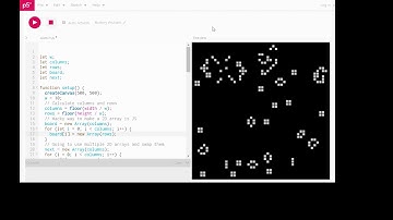 Game of Life - universe created with p5js