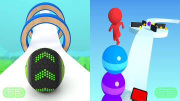 Going Balls Vs Stack Rider Android iOS Mobile Gameplay Walkthrough 2297532