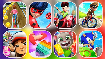 Little Singham Cycle Race, Tippy Toe 3D, Kicko, Tom Time Rush, SubwaySurfers, Sonic Dash, Miracuious