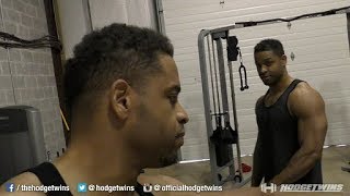 Fitness Vlog | Back & Arms Training @hodgetwins