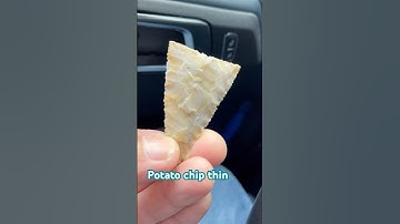 How to make an Ohio flint dart point. #arrowhead #flintknapping #survival