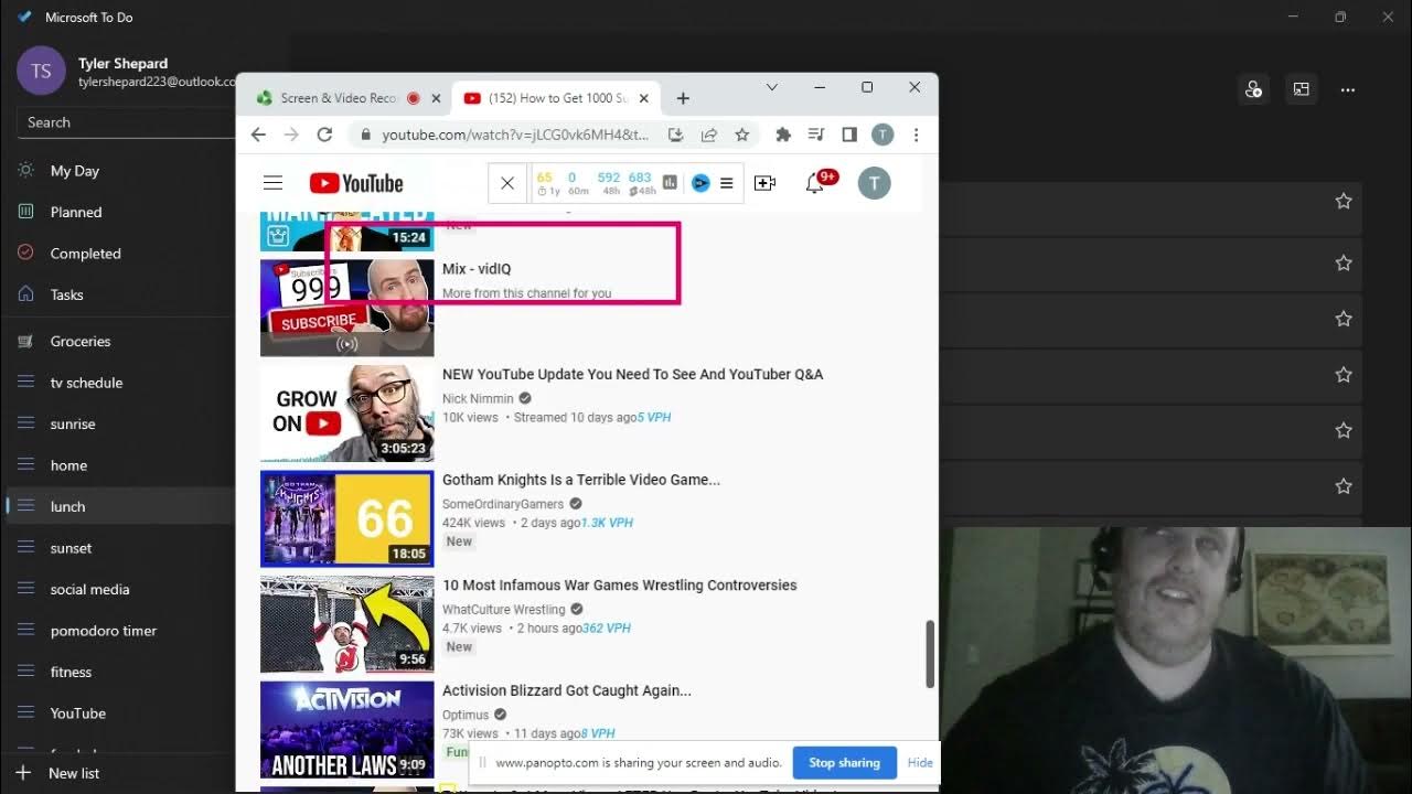  vidiq makes it easy to find comments on youtube using a screen reader