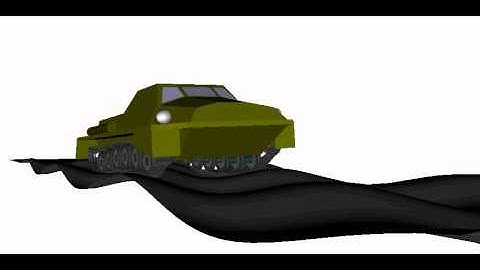 Caterpillar on Sinusoidal Terrain: Universal Mechanism Demo