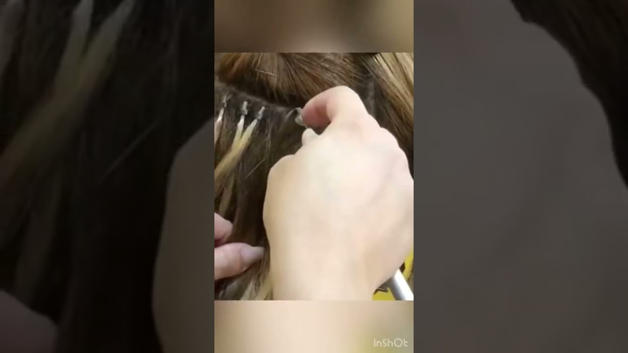 Micro ring Hair extension for thin & short hair highlight hair extension