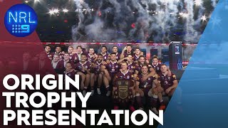 2023 State of Origin Trophy Presentation | NRL on Nine