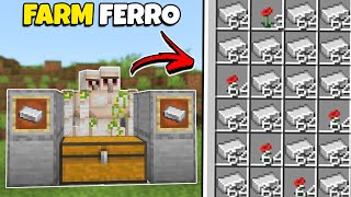 Nova Melhor Farm de FERRO no Minecraft Bedrock 1.21