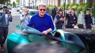 Gordon Ramsay Driving His $1.5Million Aston Martin Valour In London!