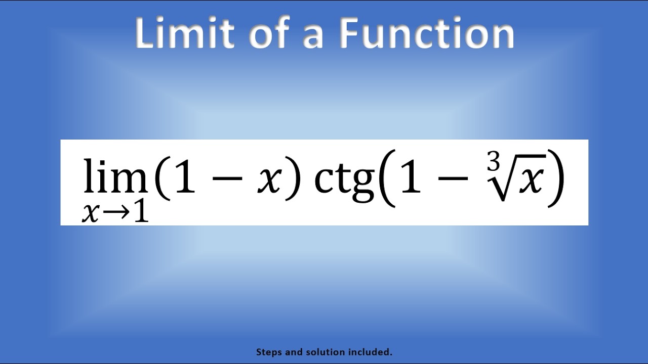 Limit of a Function 097