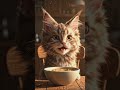 Lonely Cute Cat Cooks a Cozy Dinner 🐱🍲 | Heartwarming Animation #shorts #3danimation #ai #cartoon