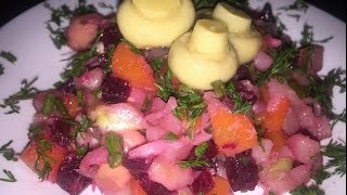 Пост!!! Постный овощной салат с грибами!!! Пост!!! Постный овощной салат с грибами!!!