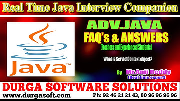 Java Interview Companion|| Adv Java ||  What is ServletContext object?