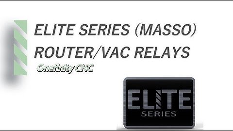 Onefinity Elite CNC (Masso) | How to trigger the router and vacuum relay power ports automatically.