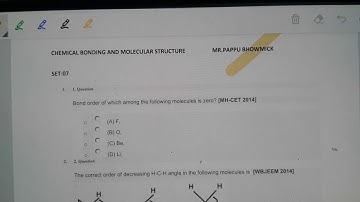 M.C.Q ON CHEMICAL BONDING,SET:07,MR.PAPPU BHOWMICK