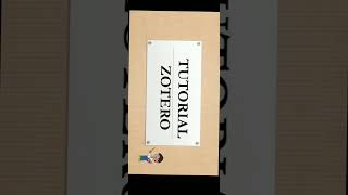 Investigación: “Tutorial completo de Zotero y Mendeley”