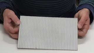How to make a miniature WAVY METAL SHEET for ROOFING