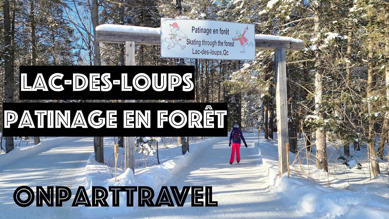 On patine en forêt, au Lac-des-Loups (2022)
