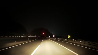 ASMR Highway Driving at Night - Gangneung to Seoul in Korea (No Talking, No Music)