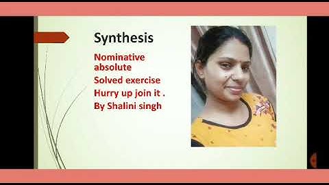 Synthesis of sentences practice set