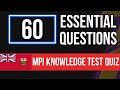 Mpi knowledge test quiz 2024  manitoba drivers license 60 essential questions