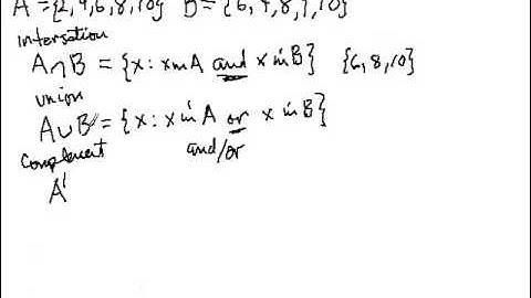 Boolean Set Operations
