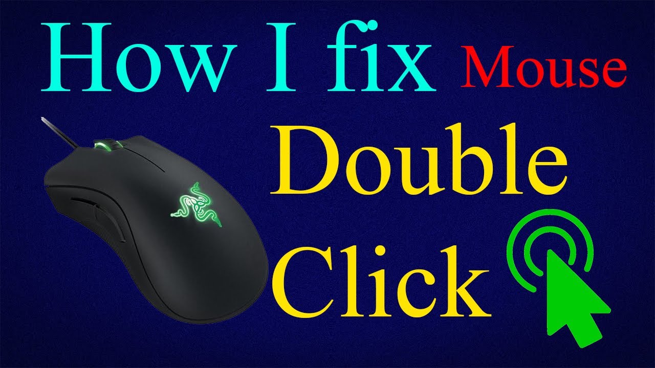 របៀបជួសជុលmouse Double Click /How I fix mouse double click