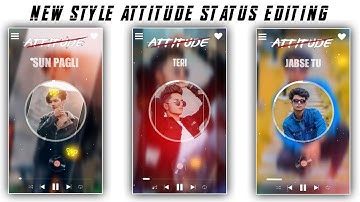 New style attitude status editing | kinemaster attitude status editing | kinemaster video editing