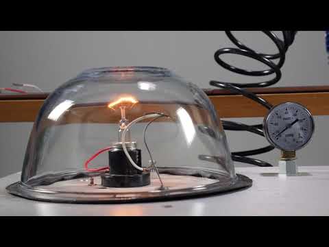 Incandescent Lamp Filament in Vacuum
