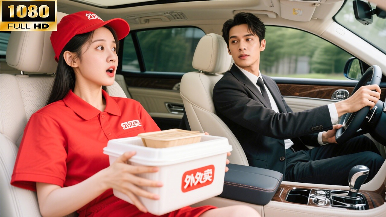 Миллиардер на роскошной машине помогает бедной девушке доставлять еду! 💗