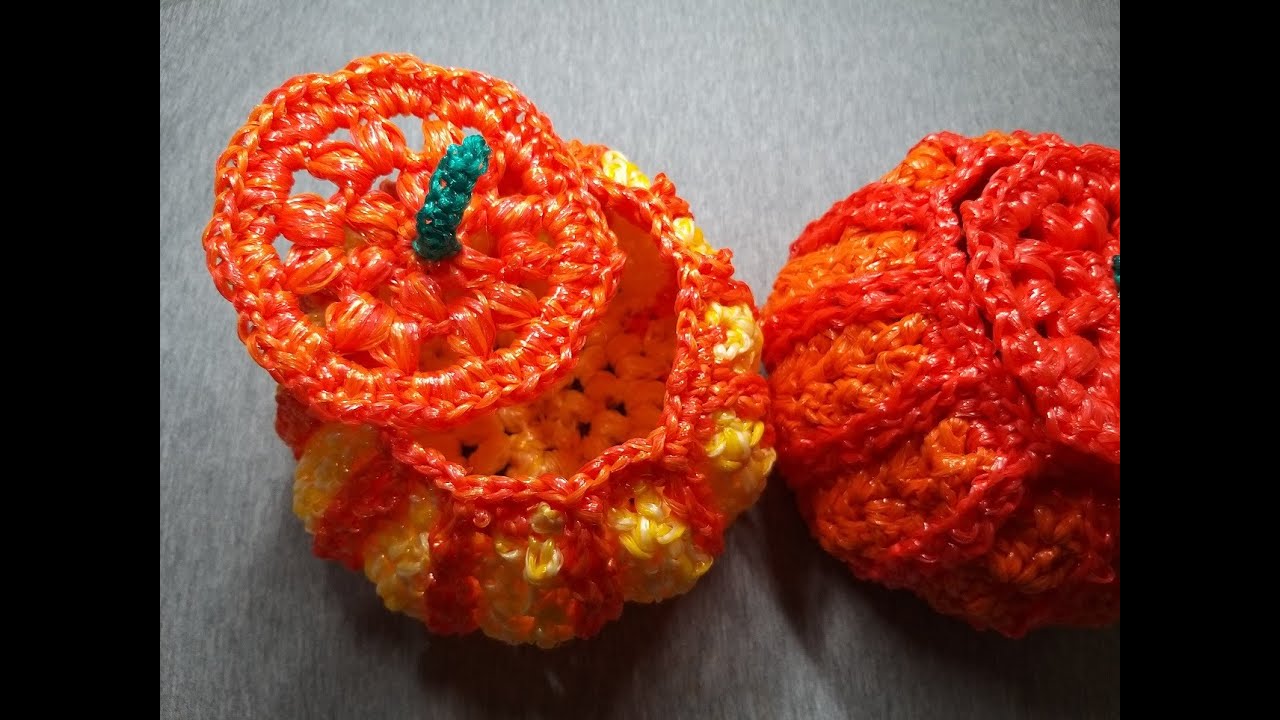 ЧУДЕСНАЯ круглая КОРЗИНКА-ТЫКВА. Вязание крючком 2021.