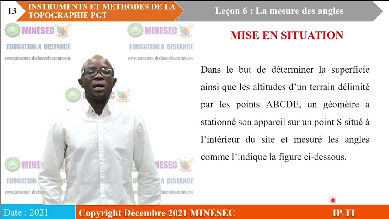 IP-TI INSTRUMENTS ET MÉTHODES DE LA TOPOGRAPHIE 1ère GT TOPO Leçon 6 Mesure des angles Document