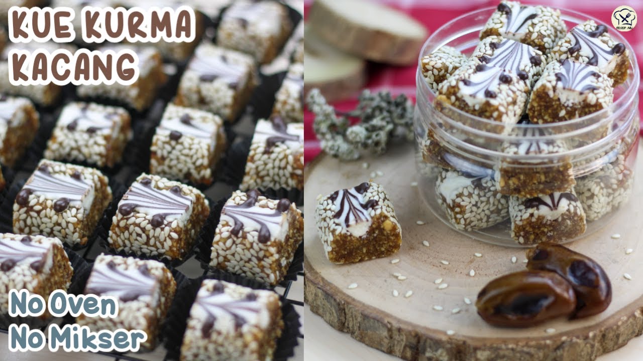 IDE ISIAN TOPLES LEBARAN! KUE KACANG KURMA ENAK SIMPEL DAN MUDAH NO MIKSER NO OVEN