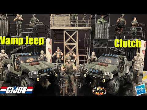 2x Hasbro G.I. Joe Classified Vamp With Clutch Jeep Vehicle Action