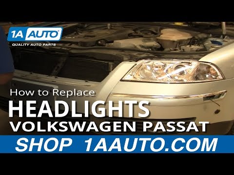 How To Replace Headlight and Bulb 02-05 VW Passat Sedan