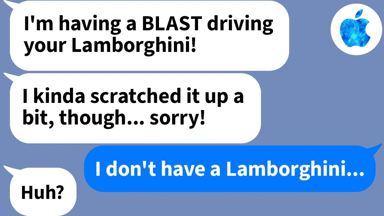 【Apple】This clueless woman crashed a luxury car she thought was mine (it wasn't)