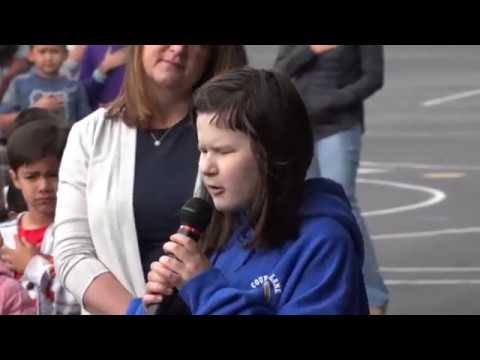 NATIONAL ANTHEM  Audrey Rose Last Grade School School Performance Country Lane School - May 2018